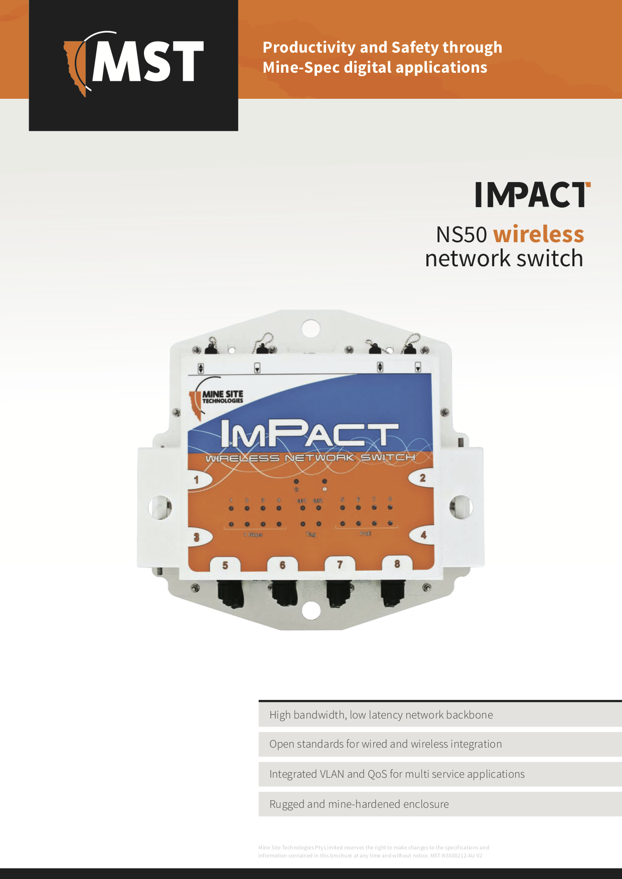 NS50 – Especificaciones - MST Global